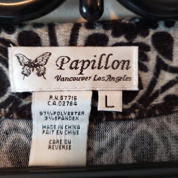 Papillon Paisley Print Short Sleeve Midi Dress Large. - Picture 4 of 4